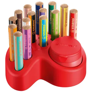 Buntstift 15 St. inkl. Spitzer und Tischset