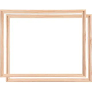 ghibfbt Infantasie 'N°35' Schattenfugenrahmen Silber 50x70 cm 2er Set