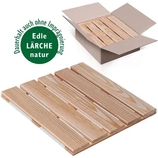 Delta Holzfliesen aus Lärche 40x40 cm 6er Set [0,96qm] - Delta
