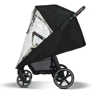 My junior® PLIA2 Regenverdeck für Buggy my junior® PLIA2 & my junior® PLIA2 AIR, Schwarz, mit Sicht- & Eingriffsfenster, Belüftungslöcher, Schnellbefestigung