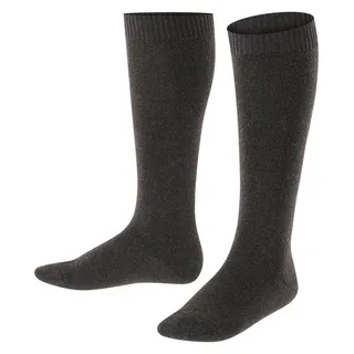 Falke Kniestrümpfe Comfort Wool (1-Paar) Baumwolle/Merinowolle-Mix grau 23-26