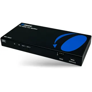 OREI 8K HDMI Splitter 1 x 2, Duplikat mit Audio Extractor UltraHD Unterstützt bis zu 4K @ 120Hz IR EDID HDCP 2.3 - (BK-102A) (1x2 - Audio Out)