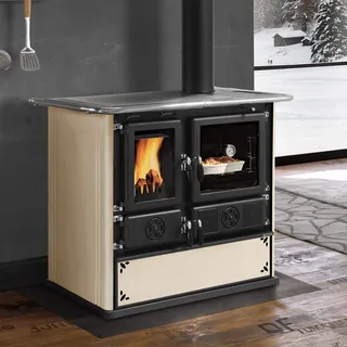 La Nordica Rosa 5.0 Küchenofen Stahl Panna 8,4 kW Holzherd Küchenherd