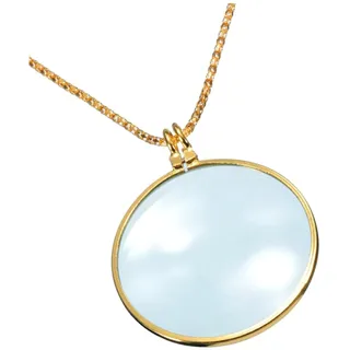 VALICLUD Leselupe 5 Stück Aus Metall Mit Halskette Klare Lupe Zum Lesen Für Senioren Tragbare Hängende Lupe Für Kleingedrucktes Und Rezepte