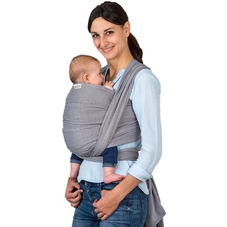 AMAZONAS Carry Sling Tragetuch 450 cm – Testsieger | 100% Baumwolle | Ergonomisch und Komfortabel für Neugeborene bis 3 Jahre | Belastbarkeit bis 15 kg | Ideal zum Kuscheln und Stillen