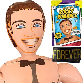 Aufblasbare Gummipuppe für Frauen – JGA Junggesellinnenabschied Frauen – Scherzartikel – Lebensgröße 150 cm - Rocky Romance