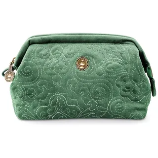 Pip Studio Kulturbeutel Cosmetic Purse S Velvet Quilted Green