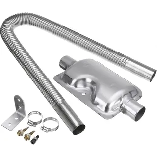 Air Diesel Heater Car Parking 600mm Exhaust Pipe 24mm Muffler Silencer Set Kit