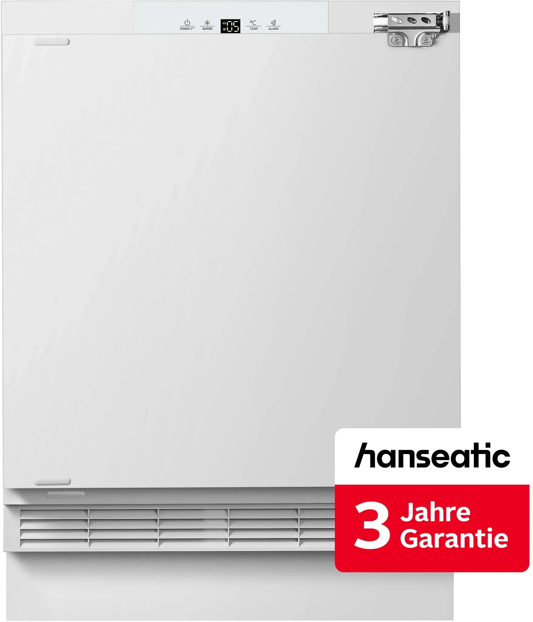 HANSEATIC Einbaukühlschrank "HEKS8260GD", Energieeffizienz: D, silber (weiß), Rechtsanschlag, wechselbar, Kühlschränke, inkl. 3 Jahre Herstellergarantie, Einbaukühlschrank