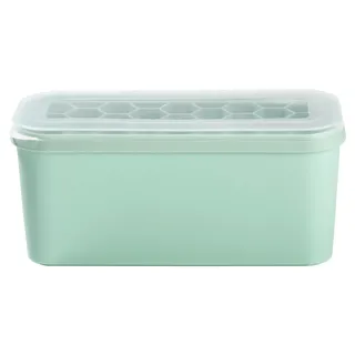 Bongusto Eiswürfelform B 25 cm GARENIS, 25 x 10 cm - türkis - Transparent - Polypropylen - Silikon - mit Deckel