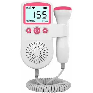 Ulisem - Baby-Fetal-Doppler-Herzfrequenzmessgerät für die Schwangerschaft, 50-230 bpm Messbereich, 3 MHz Fetal-Herzfrequenzdetektor mit