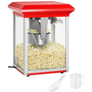Royal Catering Popcornmaschine - 1300 W - 3 kg/h - rot -