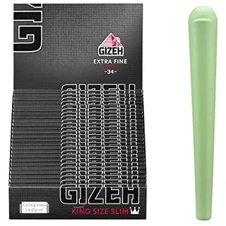 Gizeh 25 Heftchen Black King Size Slim mit Magnetverschluß + Joint-Hülle