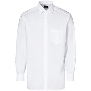 Olymp Businesshemd OLYMP "OLYMP Luxor, modern fit, New Kent", Herren, Gr. 44, Normaler Arm, weiß, 100% Baumwolle, Hemden