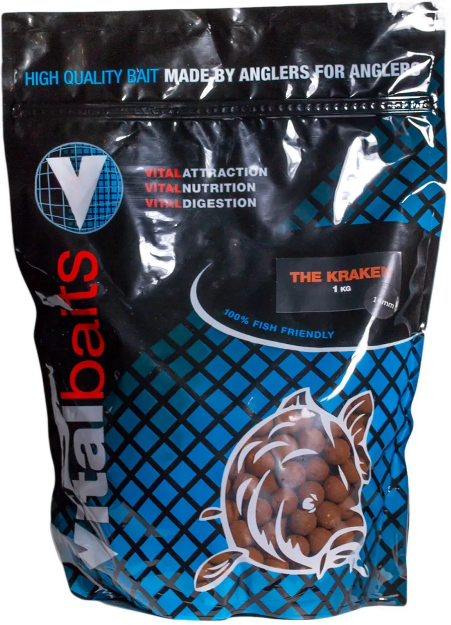 Vitalbaits Boilie-TheKraken 14-24mm - 1Kg - 18mm
