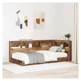 vidaXL Aufbewahrungskopfteil mit Regal Altholz 80 cm Holzwerkstoff