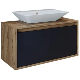 roomartstore.de Atlantic-85 Unterschrank 85 x 0 x 0 cm Grau/Anthrazit-Eiche
