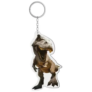ROTH Reflektor-Anhänger Tyrannosaurus braun