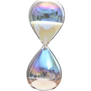 perfk Sanduhr, Sanduhr, nordische Sanduhr, Glas-Sanduhr für Bücherregal, Wohnzimmer, Klassenzimmer, Büro, Schreibtisch, Zuhause, Schrank, 15 Minuten
