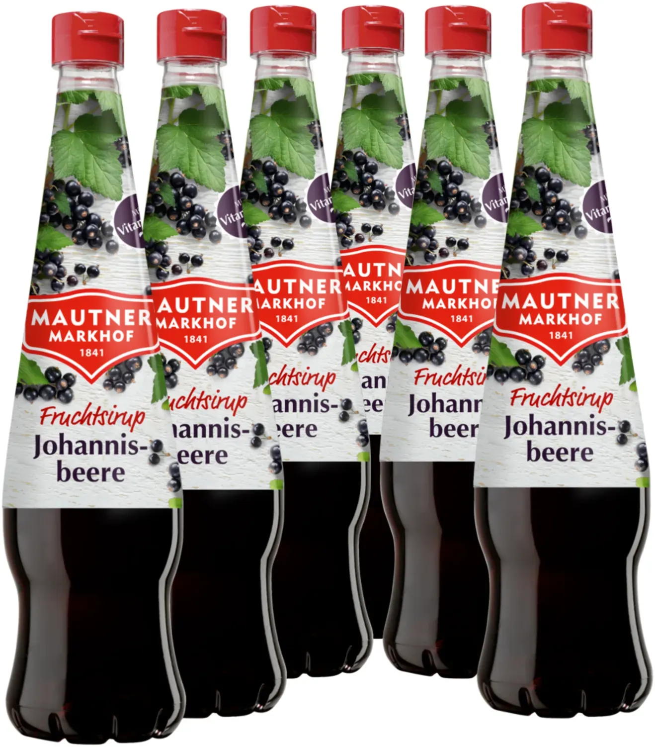 6 × Mautner Markhof Sirup Johannisbeere / Cassis