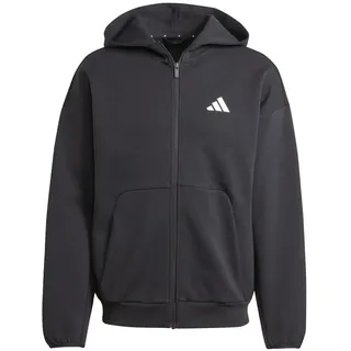 adidas M Future Icons Small Logo Full-Zip Hoodie Herren (Schwarz L Größe) Sale