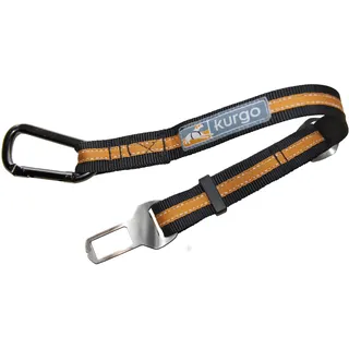 Kurgo Gurtschloss-Hundegurt fürs Auto, Kompatibel mit Tru-Fit Hundegeschirr, Von 38 cm auf 56 cm verlängerbar, Orange