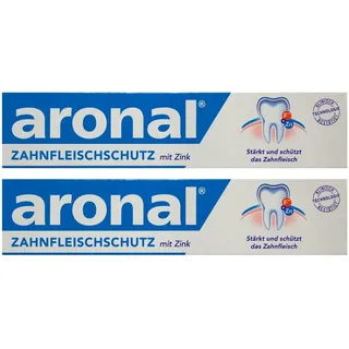 2x aronal Zahnpasta 75ml Zahnfleischschutz mit Zink PZN: 9431782 elmex Forschung