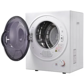 DOPWii Ablufttrockner 2,5kg Mini Wäschetrockner,Wandmontierbar,mit Timer,PTC-Keramikheizung, Doppelfilter,Überhitzungsschutz,65°C Geeignete Trocknungstemperatur weiß