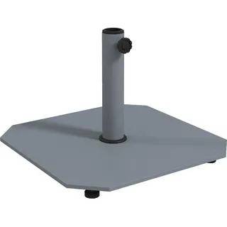 Outsunny Sonnenschirmständer aus Metall 18,5 kg Schirmständer, Quadratisch Schirmhalter, Schirmgewicht, Ständer für Sonnenschirm 32/38/48mm Rohrdurchmesser,