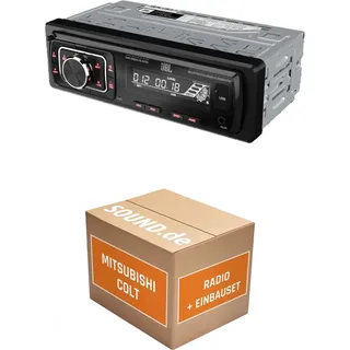 JUST SOUND best choice for caraudio Autoradio Einbaupaket JBL Celebrity 150 passend für Mitsubishi Colt Z30 Schwarz | Bluetooth USB