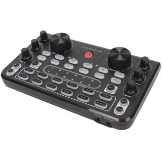 Live-Soundkarte, Bluetooth-Sprachwechsler Zur Rauschunterdrückung mit 8 Soundeffekten und 16 Spezialeffekten, Sound-Mixer-Board für Telefone, PCs, Tablets, für