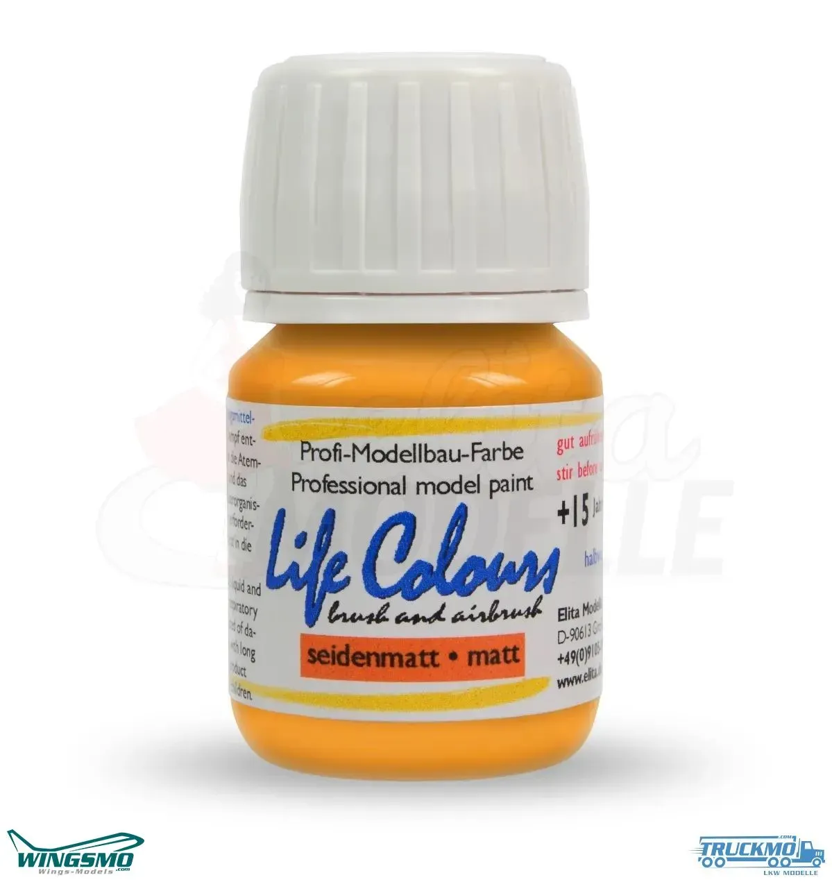 Elita Farben Life Colours RAL 2007 Leuchthellorange
