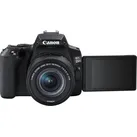 Canon EOS 250D (18 - 55 mm, 24.10 Mpx, APS-C / DX), Kamera, Schwarz