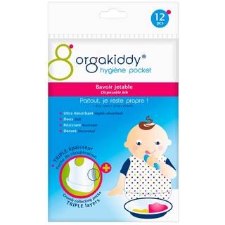 Orgakiddy Einweg-Lätzchen, 12 Stück