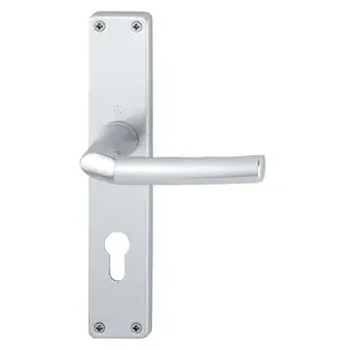 HOPPE Langschildgarnitur Birmingham 1117/202SP Alu. F1 PZ 72mm DIN L/R