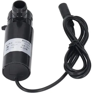 DC 12V Tauchpumpe mit Solarzirkulationssystem, 10 M Förderhöhe, 400 L/h Pumprate, für Springbrunnen, Schwimmbäder, Aquarien