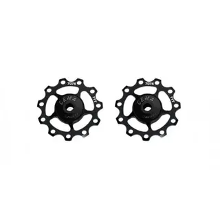 Cema Schaltrollen Shimano 9/10/11-fach, SRAM 10/11-fach Edelstahl - Schwarz