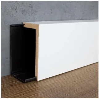 PROVISTON | Rohrabdeckleiste 41 x 141 x 2400 mm mdf Rohrverkleidung Weiß