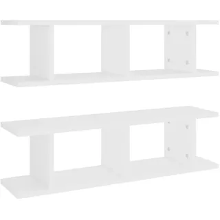 vidaXL Wandregal 75 x 18 x 20 cm Weiß