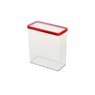 Rotho Dose rechteckig 3 2 l Loft ¦ transparent/klar ¦ Kunststoff ¦ Maße (cm): B: 10 H: 21,4