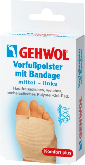 GEHWOL Vorfußpolster mit Bandage links mittel, 1 Stk.