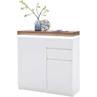 Novel Romina 91 x 97 x 38 cm weiß / weiß matt mit 2 Schubladen