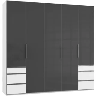 Level 250 x 236 x 58 cm weiß/Grauglas