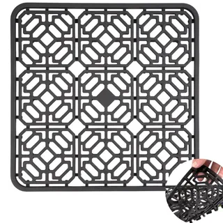 VGECEE Spülbeckeneinlage Silikon 30 * 30cm Spülbeckenmatte Spülmatte Abtropfmatte Spülbeckenschutz Silikon Sink Mat Spülbecken Schutzmatte zum Abstellen und Trocken von Besteck