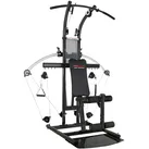 Kraftstation FINNLO BY HAMMER "Bio Force", schwarz (schwarz, anthrazit), KraftstationenB:165cm H:208cm L:125cm, multifunktionale Fitnessstation, max. Trainingsgewicht 110 kg, B:165cm H:208cm L:125cm