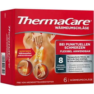 ThermaCare bei punktuellen Schmerzen, 6 Stück, kleines ThermaCare Wärmepflaster zur flexiblen Anwendung, Originalware von Angelini Pharma Deutschland