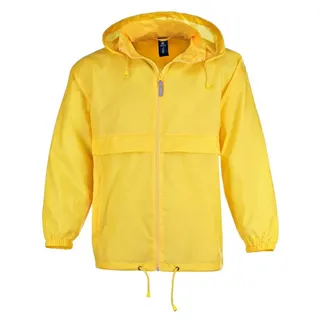 FRIESEN Friesennerz Regenjacke Unisex Windbreaker "Moin von 8ern!" - Windjacke Fahrradjacke gelb S