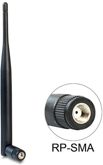 WLAN 802.11 b/g/n Antenne RP-SMA 5 dBi omnidirektional Gelenk