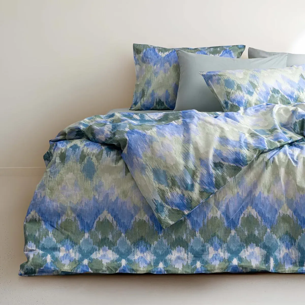 Traumschlaf Bettwäsche Ethernal pampas 135x200 cm + 80x80 cm - grün;blau