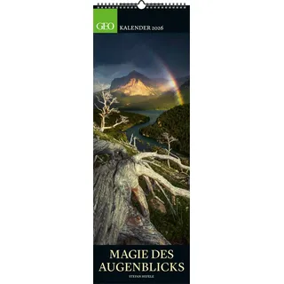 Neumann GEO Vertikal XXL: Magie des Augenblicks 2026 - Wand-Kalender - Fotografie-Kalender - 34x98